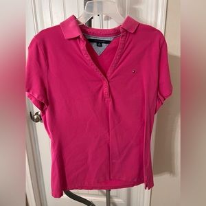 pink tommy hilfiger tee